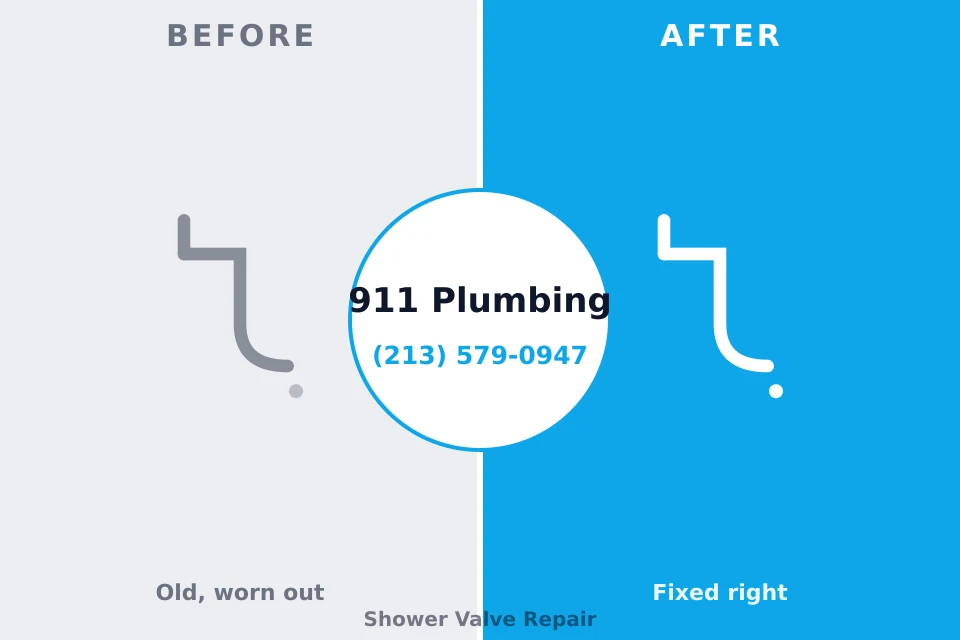 Before and after: plumbing repair Cedar Hills, UT